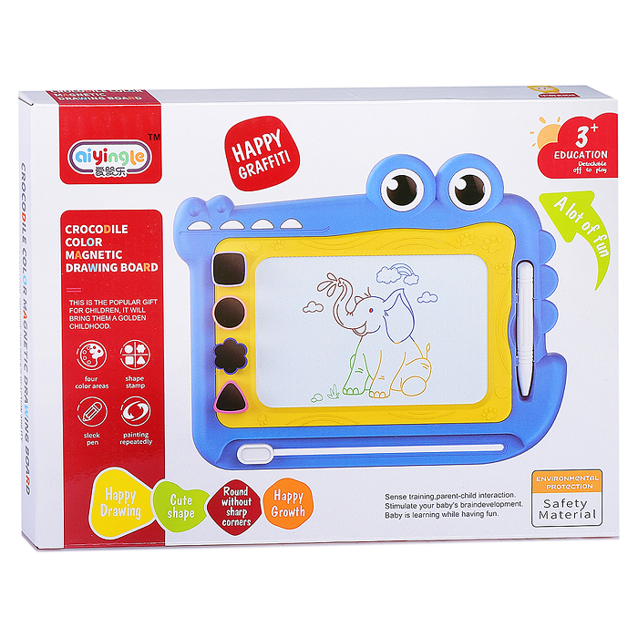 Фото к товару Доска для рисования 668-217 "Добрый крокодил" в коробке Доска для рисования 668-217 "Добрый крокодил" в коробке