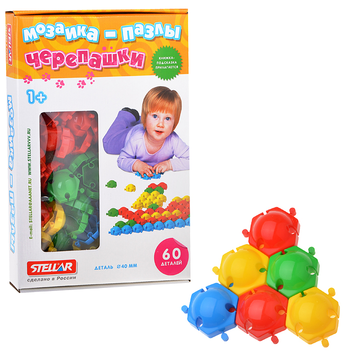 Мозаика пазлы Черепашки (40мм.60шт.) Мозаика пазлы Черепашки (40мм.60шт.)