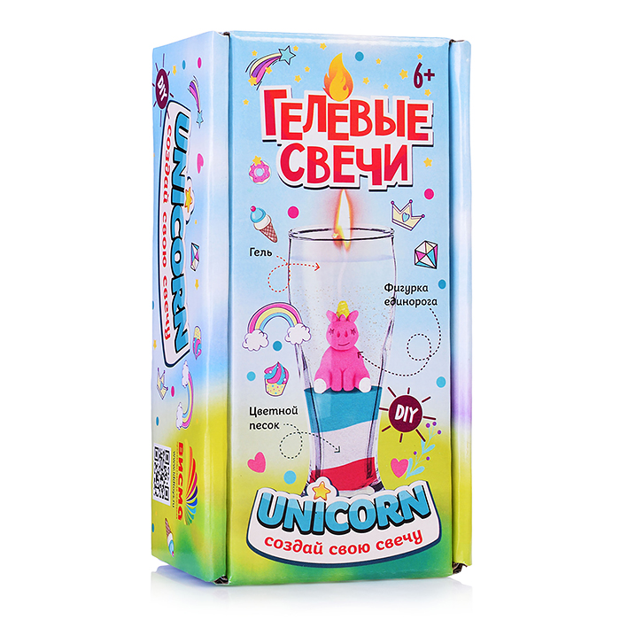 Набор для творчества. "Свечная студия" "Единорог" Набор для творчества. "Свечная студия" "Единорог"