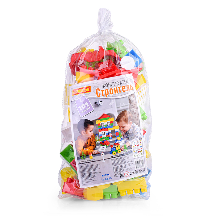 Фото к товару Конструктор "Строитель" (101) Конструктор "Строитель" (101)