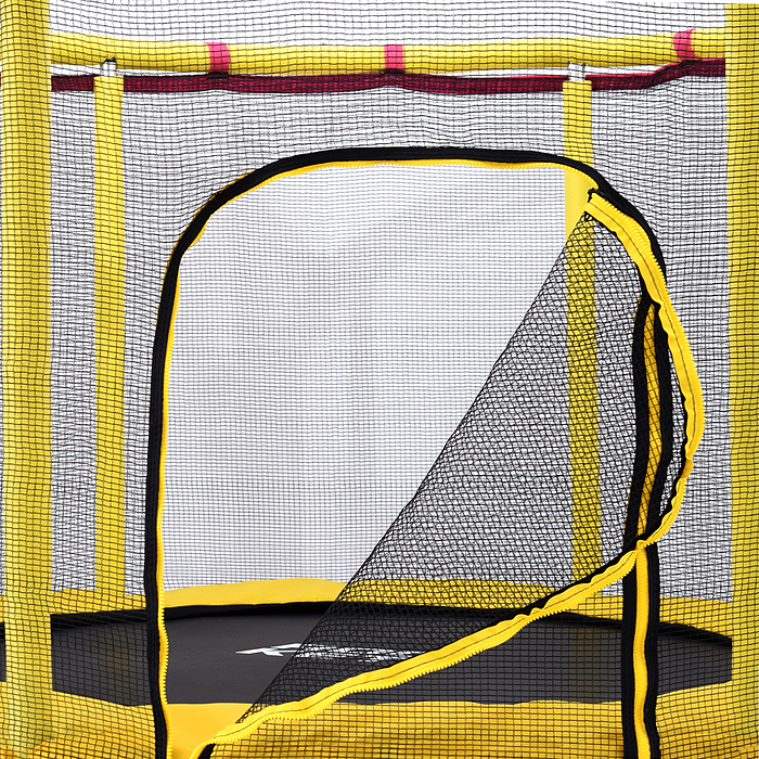 Фото к товару Батут ROCKET, d=140, внешняя сетка высотой 74 см., общая высота 110 см. жёлтый Батут ROCKET, d=140, внешняя сетка высотой 74 см., общая высота 110 см. жёлтый