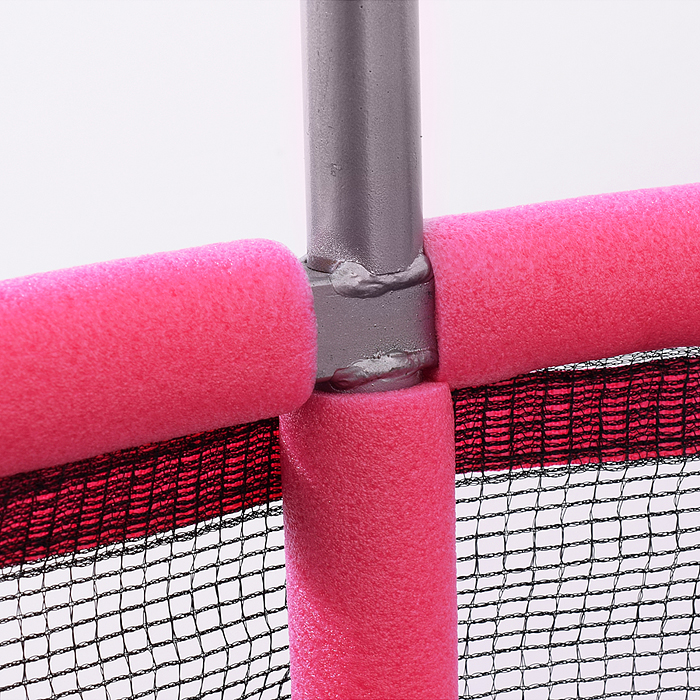 Фото к товару Батут ROCKET, d=140, внешняя сетка высотой 74 см., общая высота 110 см. розовый Батут ROCKET, d=140, внешняя сетка высотой 74 см., общая высота 110 см. розовый