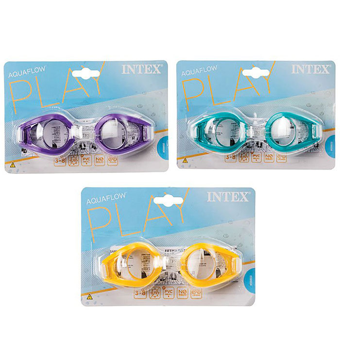 Фото к товару Очки для плавания Play, от 3-8 лет, цвета микс, 55602 INTEX Очки для плавания Play, от 3-8 лет, цвета микс, 55602 INTEX