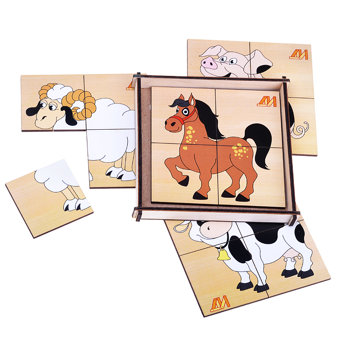 Сложи картинку Мини "Домашние животные" Сложи картинку Мини "Домашние животные"