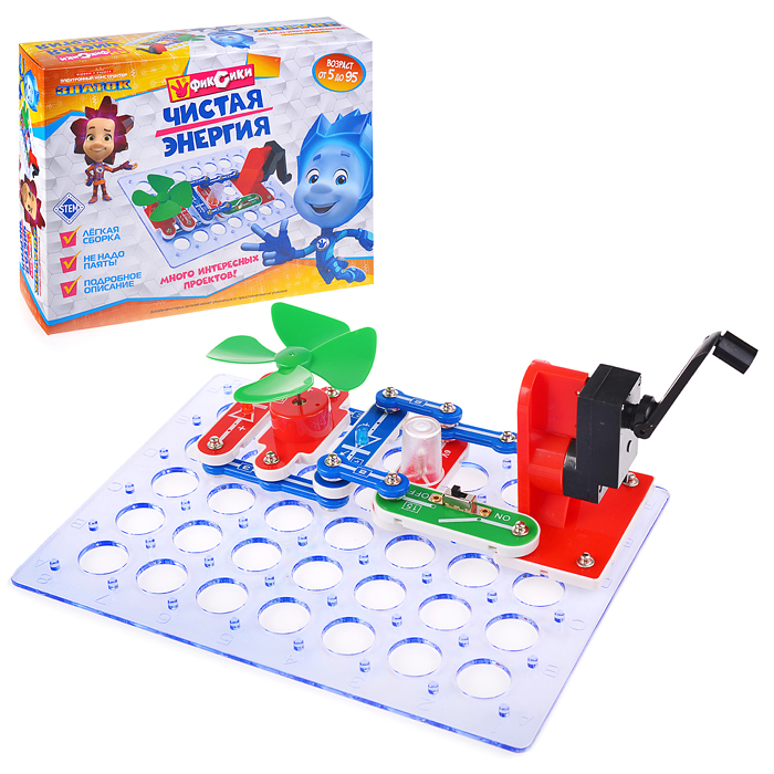 Электронный конструктор "Фиксики "Чистая энергия"" Электронный конструктор "Фиксики "Чистая энергия""
