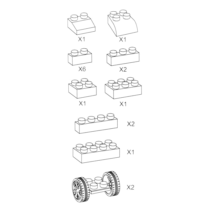 Конструктор S-Y032 "Строим сами" (17 дет.) в коробке