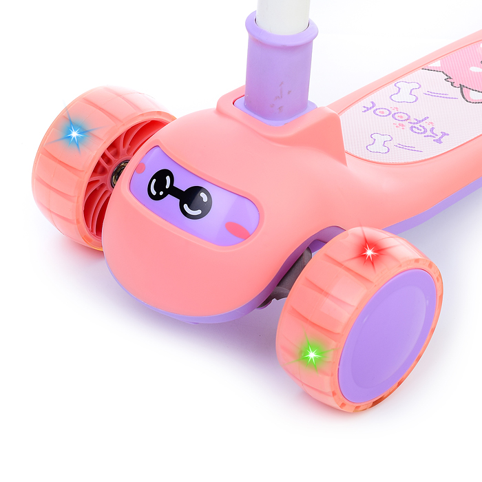 Фото к товару Самокат U038230Y 3-х кол., розовый, PU, ABEC 7, в коробке Самокат U038230Y 3-х кол., розовый, PU, ABEC 7, в коробке