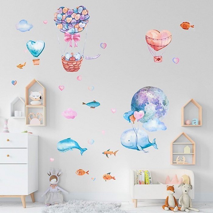 Фото к товару Интерьерная наклейка "Love in the Air" 60x90 см, ПВХ, в пластиковом пакете с блистерным под Интерьерная наклейка "Love in the Air" 60x90 см, ПВХ, в пластиковом пакете с блистерным под