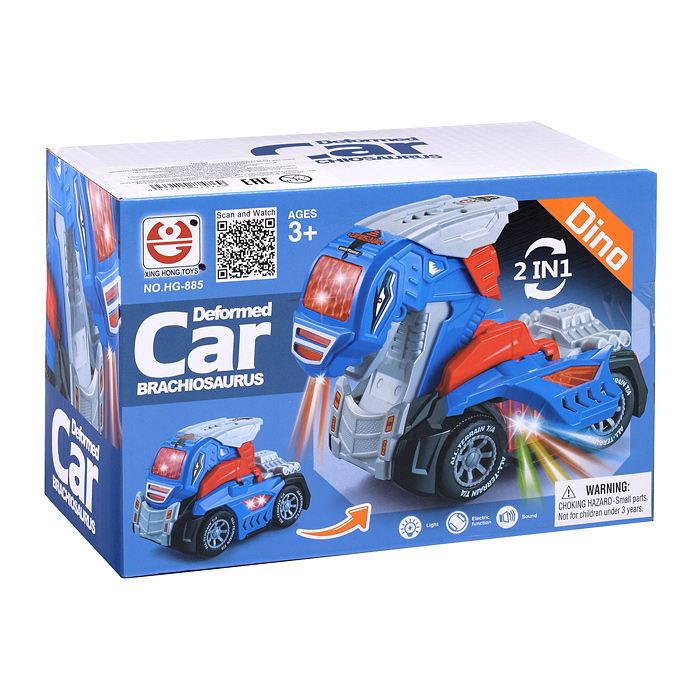 Фото к товару Машина HG-885 трансформирующаяся в динозавра, в коробке Машина HG-885 трансформирующаяся в динозавра, в коробке