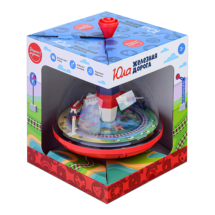 Юла UT0040 "Путешествие паровозика" в коробке
