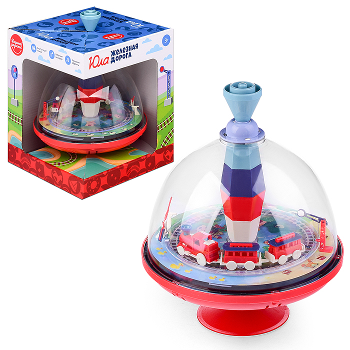 Юла UT0040 "Путешествие паровозика" в коробке