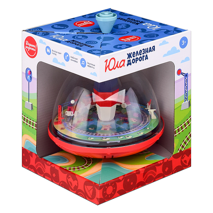 Юла UT0040 "Путешествие паровозика" в коробке