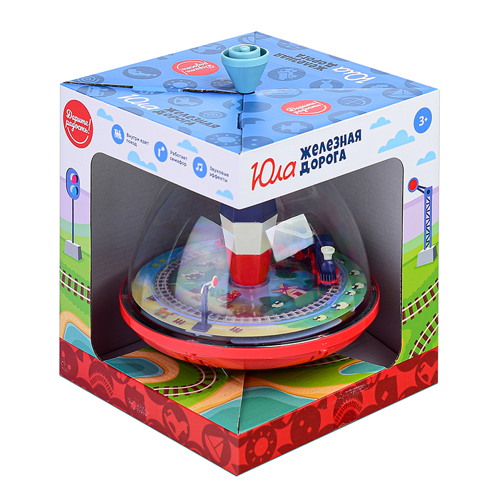 Юла UT0040 "Путешествие паровозика" в коробке