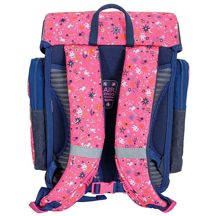 Фото к товару Ранец Seventeen Звери в космосе с эргономической спинкой и светящимся замком 33х25х14см Ранец Seventeen Звери в космосе с эргономической спинкой и светящимся замком 33х25х14см