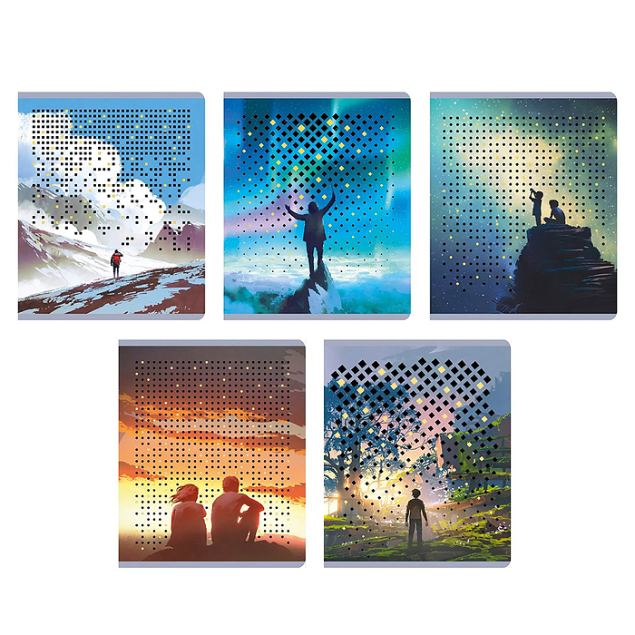 Тетрадь 96л. , клетка "Созерцание природы" скрепка А5 Тетрадь 96л. , клетка "Созерцание природы" скрепка А5