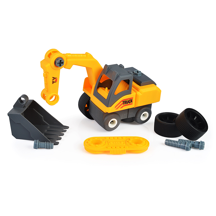 Фото к товару Конструктор 0591-1 "Гусеничный экскаватор" с отверткой, в коробке Конструктор 0591-1 "Гусеничный экскаватор" с отверткой, в коробке