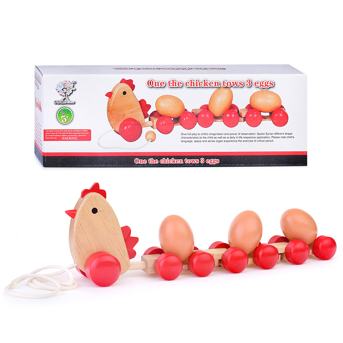 Каталка D1478 "Курица" в коробке Каталка D1478 "Курица" в коробке