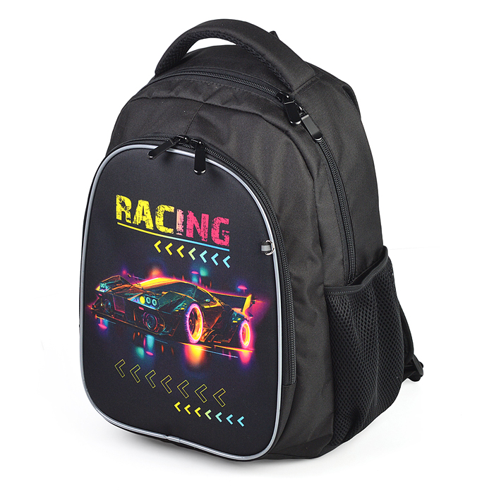 Фото к товару Рюкзак облегченный "Racing" с анатомической спинкой, 2 отделения на молнии Рюкзак облегченный "Racing" с анатомической спинкой, 2 отделения на молнии