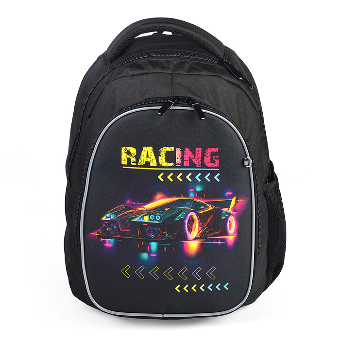 Фото к товару Рюкзак облегченный "Racing" с анатомической спинкой, 2 отделения на молнии Рюкзак облегченный "Racing" с анатомической спинкой, 2 отделения на молнии