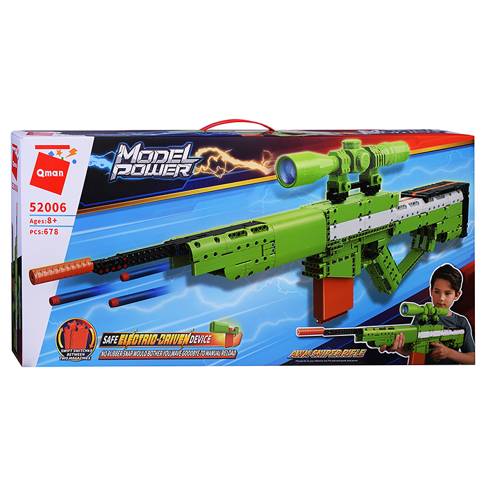 Конструктор 52006 стреляет софт-патронами (678 дет.) Конструктор 52006 стреляет софт-патронами (678 дет.)