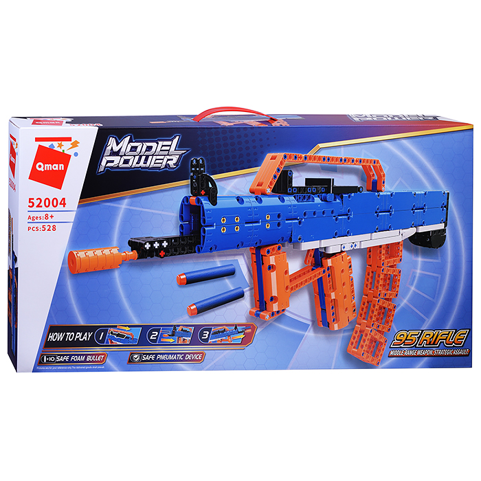 Конструктор 52004 стреляет софт-патронами (528 дет.) Конструктор 52004 стреляет софт-патронами (528 дет.)