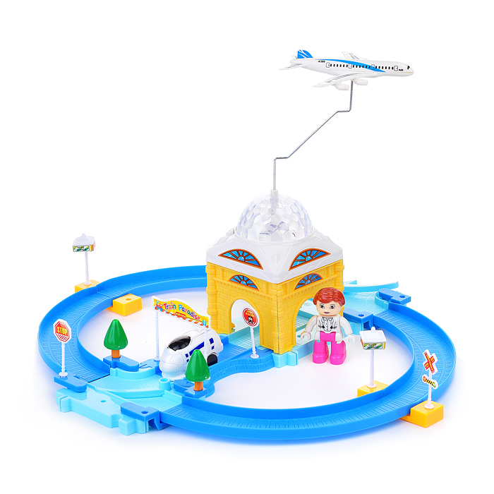 Трек 2139 "Аэропорт" синий, в коробке