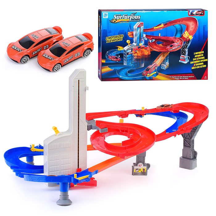 Автотрек 9988-62 с элеваторами, в коробке Автотрек 9988-62 с элеваторами, в коробке