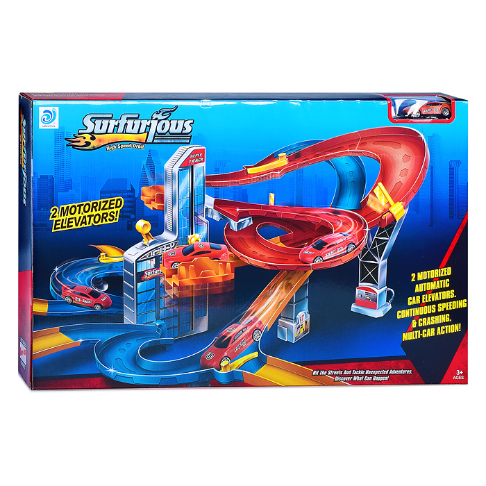 Автотрек 9988-62 с элеваторами, в коробке