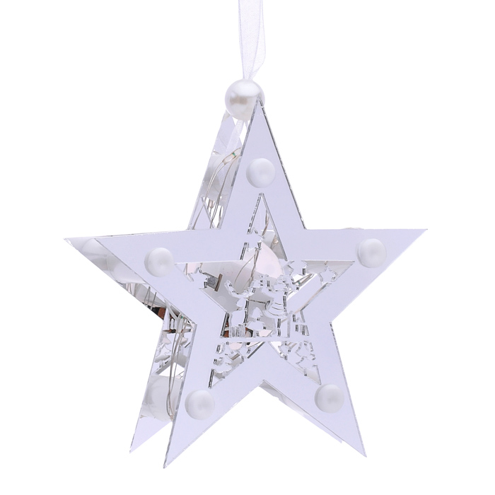 Фото к товару Звезда светящаяся S1809 10*10см, синий Звезда светящаяся S1809 10*10см, синий