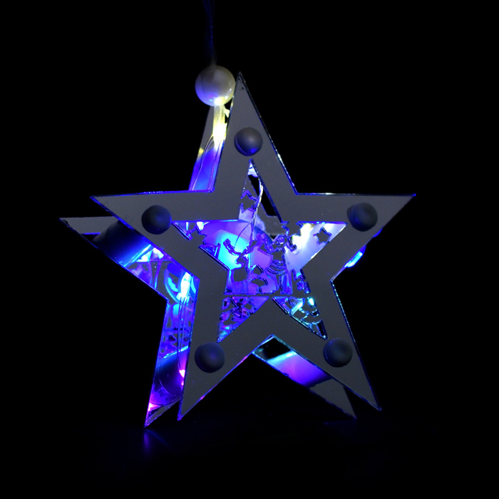 Фото к товару Звезда светящаяся S1809 10*10см, синий Звезда светящаяся S1809 10*10см, синий