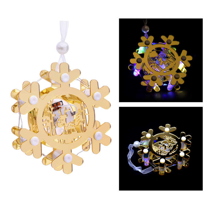 Снежинка светящаяся S1810 10*10см Снежинка светящаяся S1810 10*10см