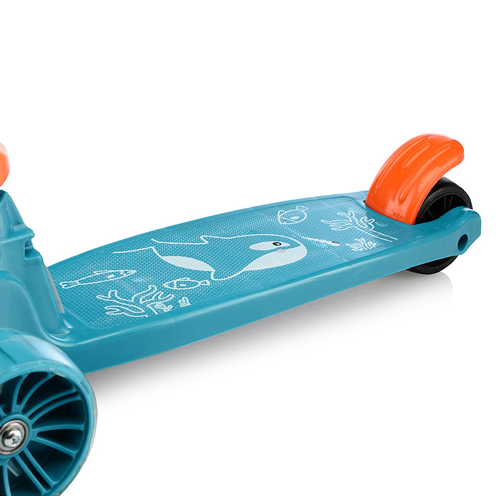 Фото к товару Самокат U066832Y 3-х кол., колёса световые PU, зеленый Самокат U066832Y 3-х кол., колёса световые PU, зеленый