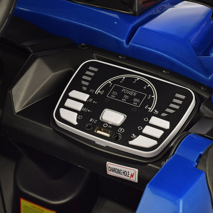 Электромобиль U023465Y "Багги турбо" с р/у управлением, четырехколесный, двухместный