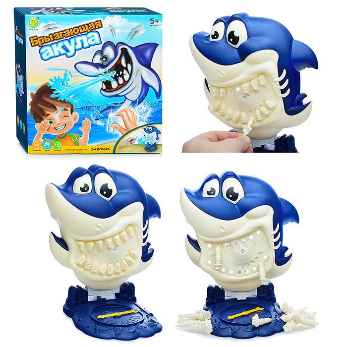 Весёлая игра 1279-2 "Брызгающая акула" в коробке Весёлая игра 1279-2 "Брызгающая акула" в коробке
