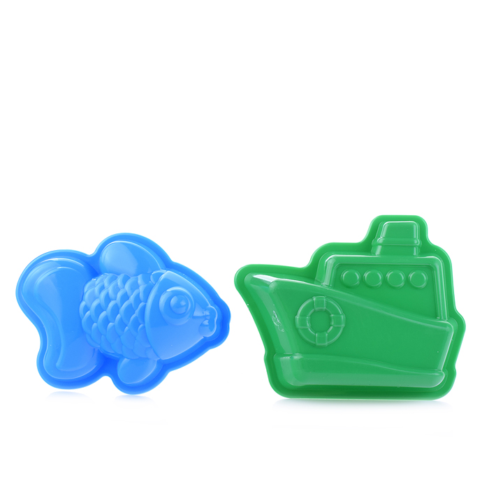 Песочный набор "Всякая всячина" (6 формочек, совок, грабли)