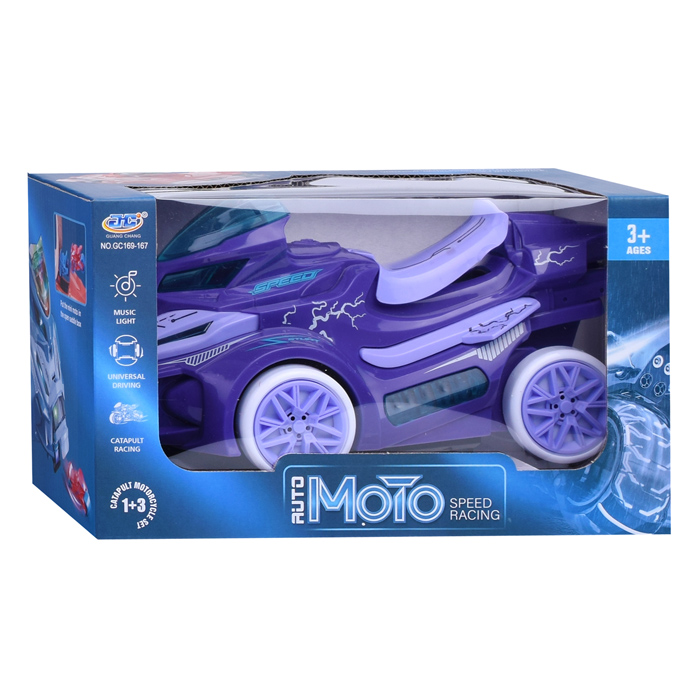 Фото к товару Мотоцикл-катапульта GC169-167 со светом и звуком, на батарейках, в коробке Мотоцикл-катапульта GC169-167 со светом и звуком, на батарейках, в коробке