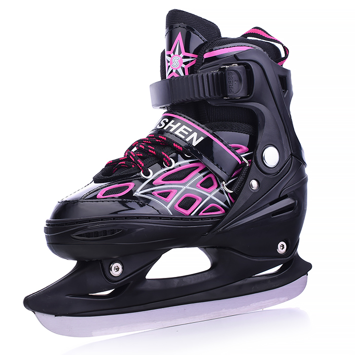 Фото к товару Коньки детские 00-1380, размер M, розовый Коньки детские 00-1380, размер M, розовый