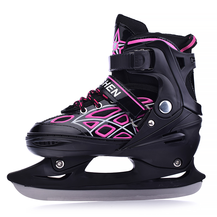 Фото к товару Коньки детские 00-1380, размер M, розовый Коньки детские 00-1380, размер M, розовый