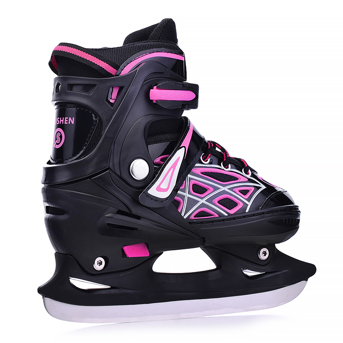 Фото к товару Коньки детские 00-1380, размер M, розовый Коньки детские 00-1380, размер M, розовый