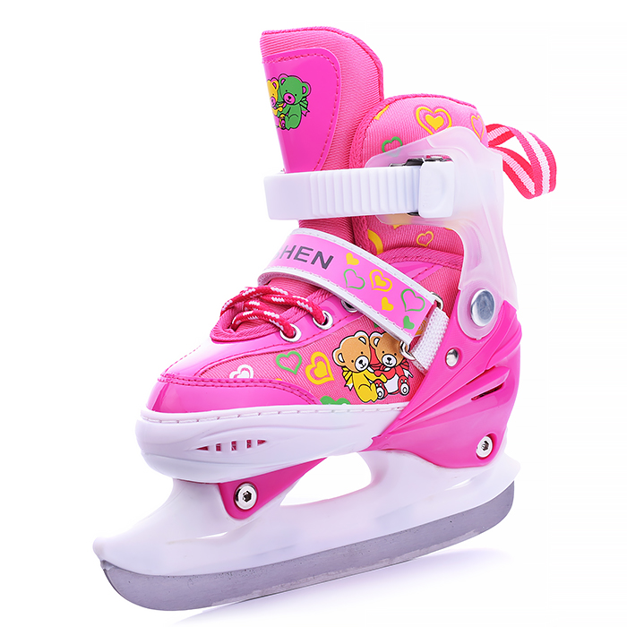 Фото к товару Коньки детские 00-1384, размер S, розовый Коньки детские 00-1384, размер S, розовый