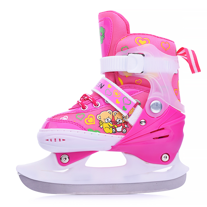 Фото к товару Коньки детские 00-1384, размер S, розовый Коньки детские 00-1384, размер S, розовый