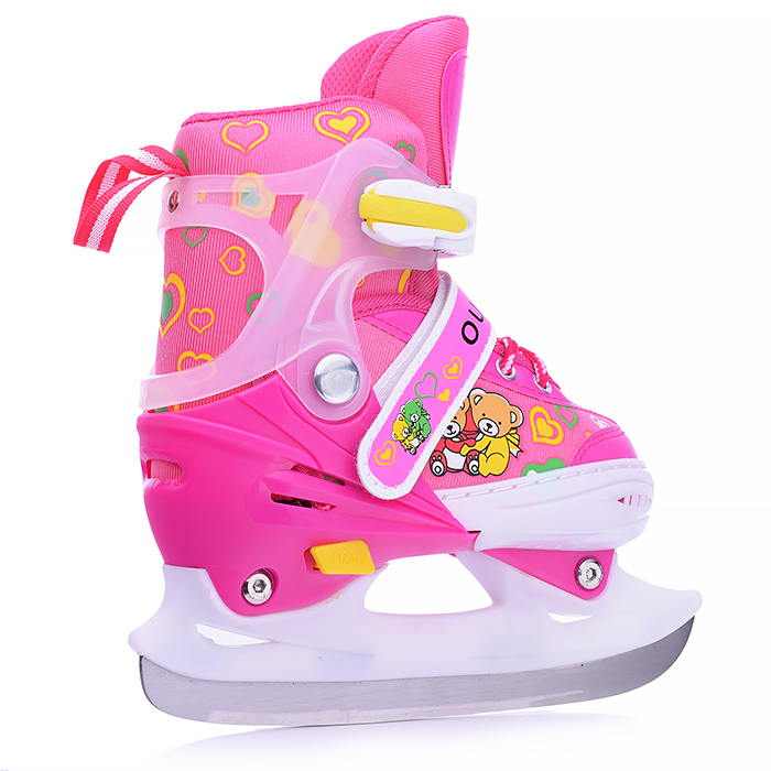 Фото к товару Коньки детские 00-1384, размер S, розовый Коньки детские 00-1384, размер S, розовый