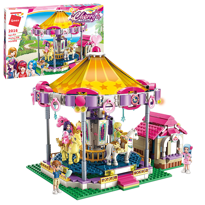 Конструктор 2016 "Карусель с лошадками" (646 дет.) Конструктор 2016 "Карусель с лошадками" (646 дет.)