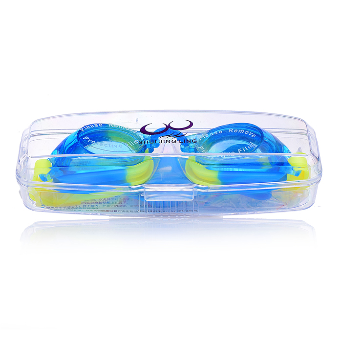 Фото к товару Очки для плавания 00-4091 "Цветные" в футляре Очки для плавания 00-4091 "Цветные" в футляре