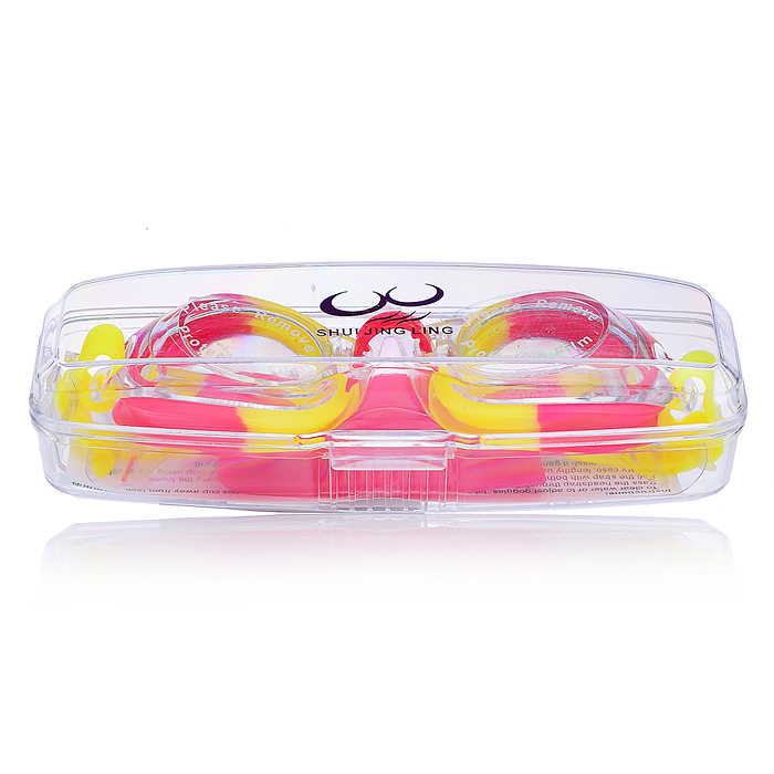 Фото к товару Очки для плавания 00-4091 "Цветные" в футляре Очки для плавания 00-4091 "Цветные" в футляре