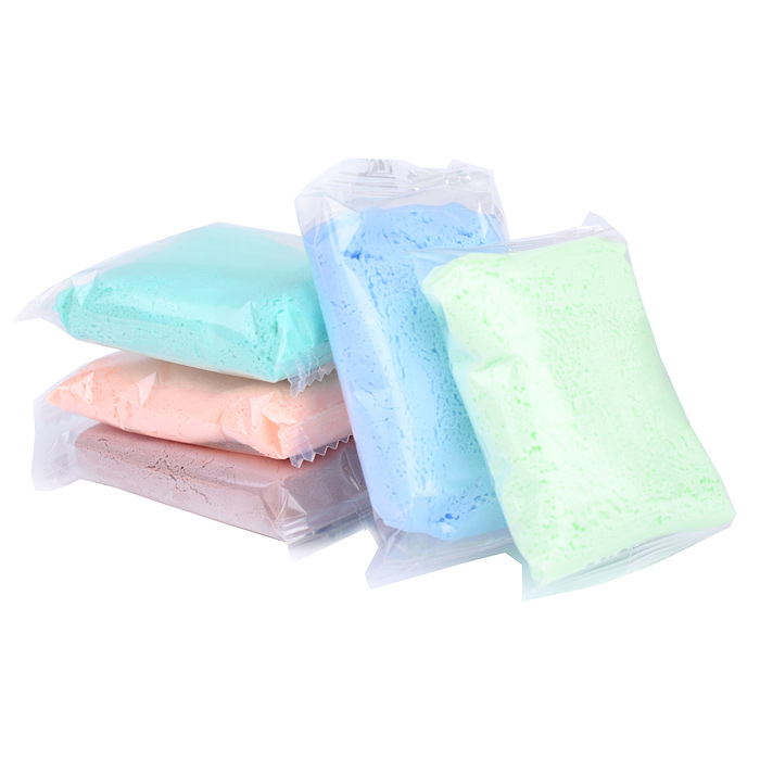 Легкий пластилин 12 нежных цветов с добавкой, мята