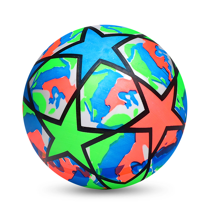Мяч надувной PVC 00-3970 "Цветные звезды" 22,5 см., 60 гр. (цвет микс)