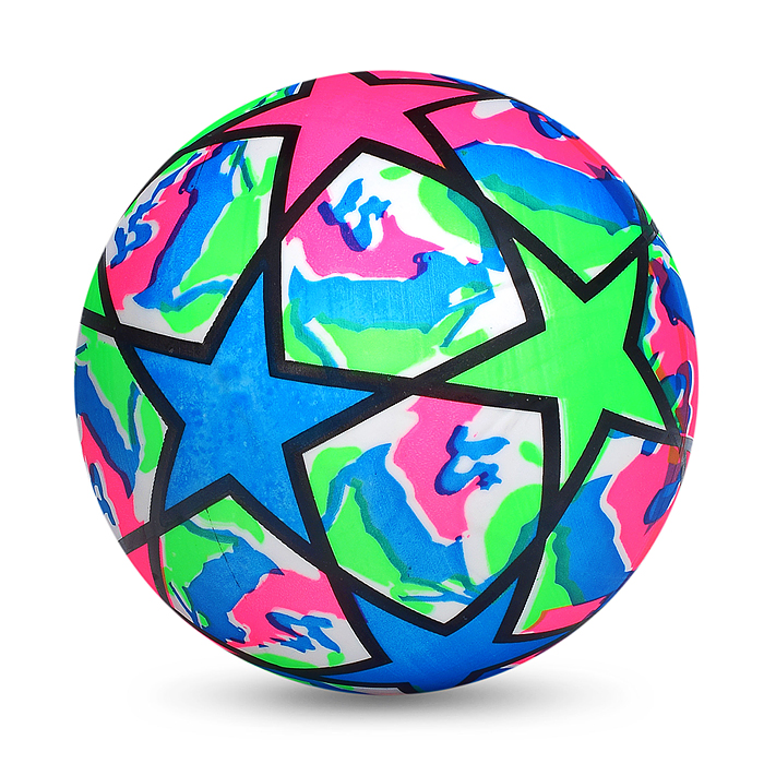 Мяч надувной PVC 00-3970 "Цветные звезды" 22,5 см., 60 гр. (цвет микс)
