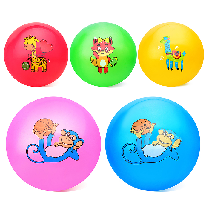 Мяч надувной PVC 00-3990 "Веселые животные" 22,5 см., 60 гр. (цвет микс) Мяч надувной PVC 00-3990 "Веселые животные" 22,5 см., 60 гр. (цвет микс)