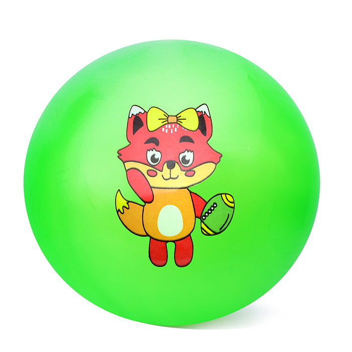 Мяч надувной PVC 00-3990 "Веселые животные" 22,5 см., 60 гр. (цвет микс)